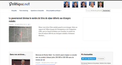 Desktop Screenshot of politique.net